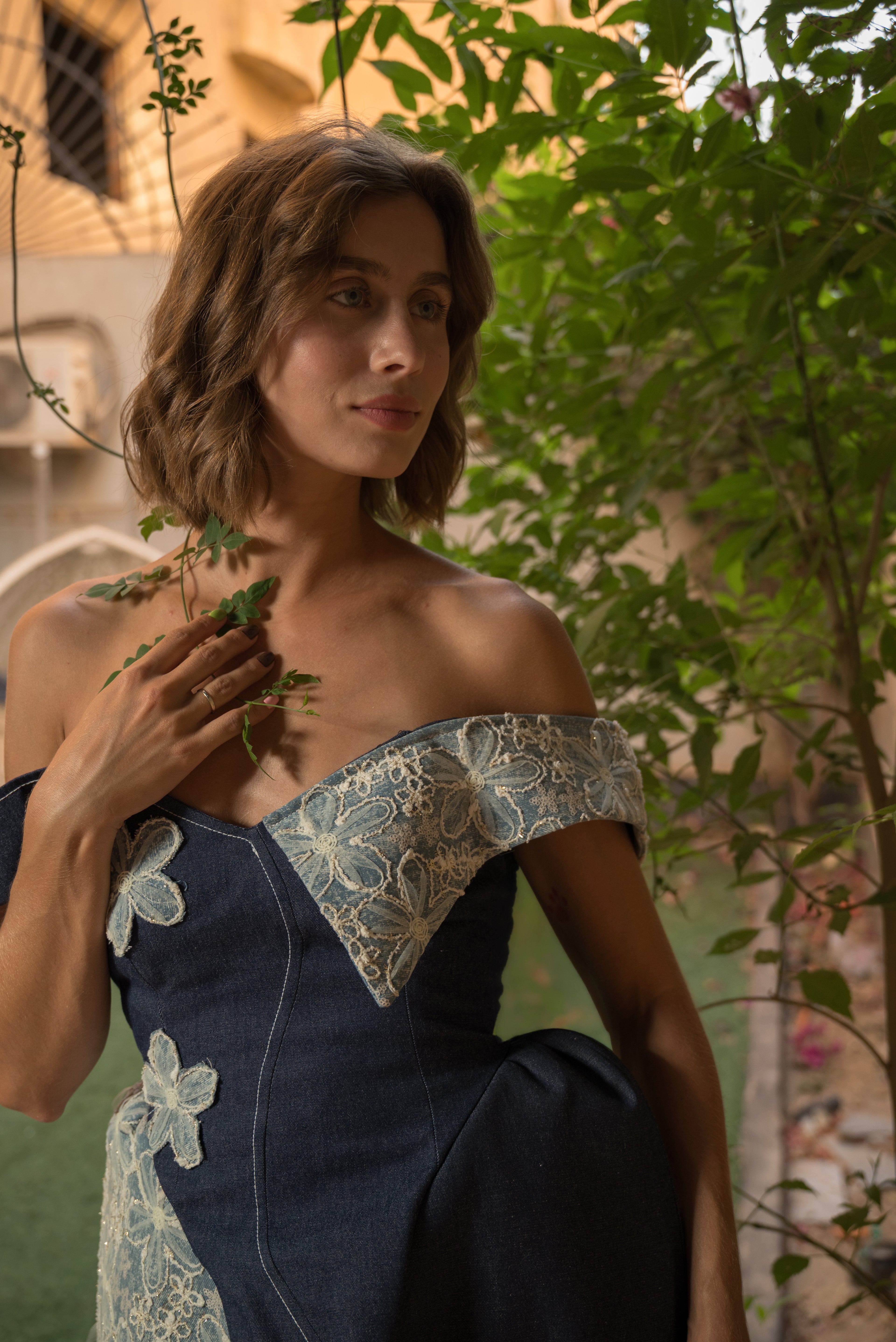 Tulip denim dress
