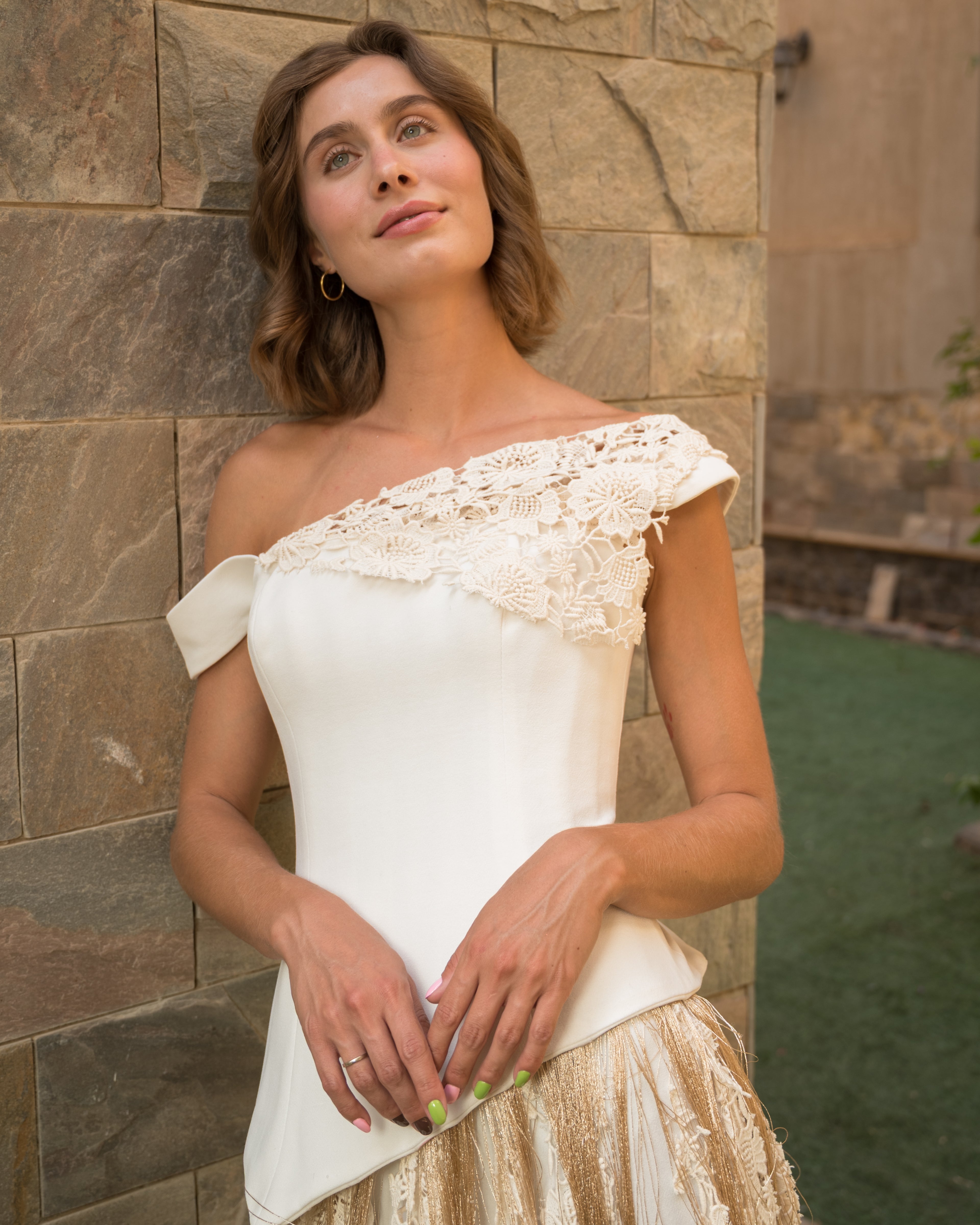 Assymetrical corset dress