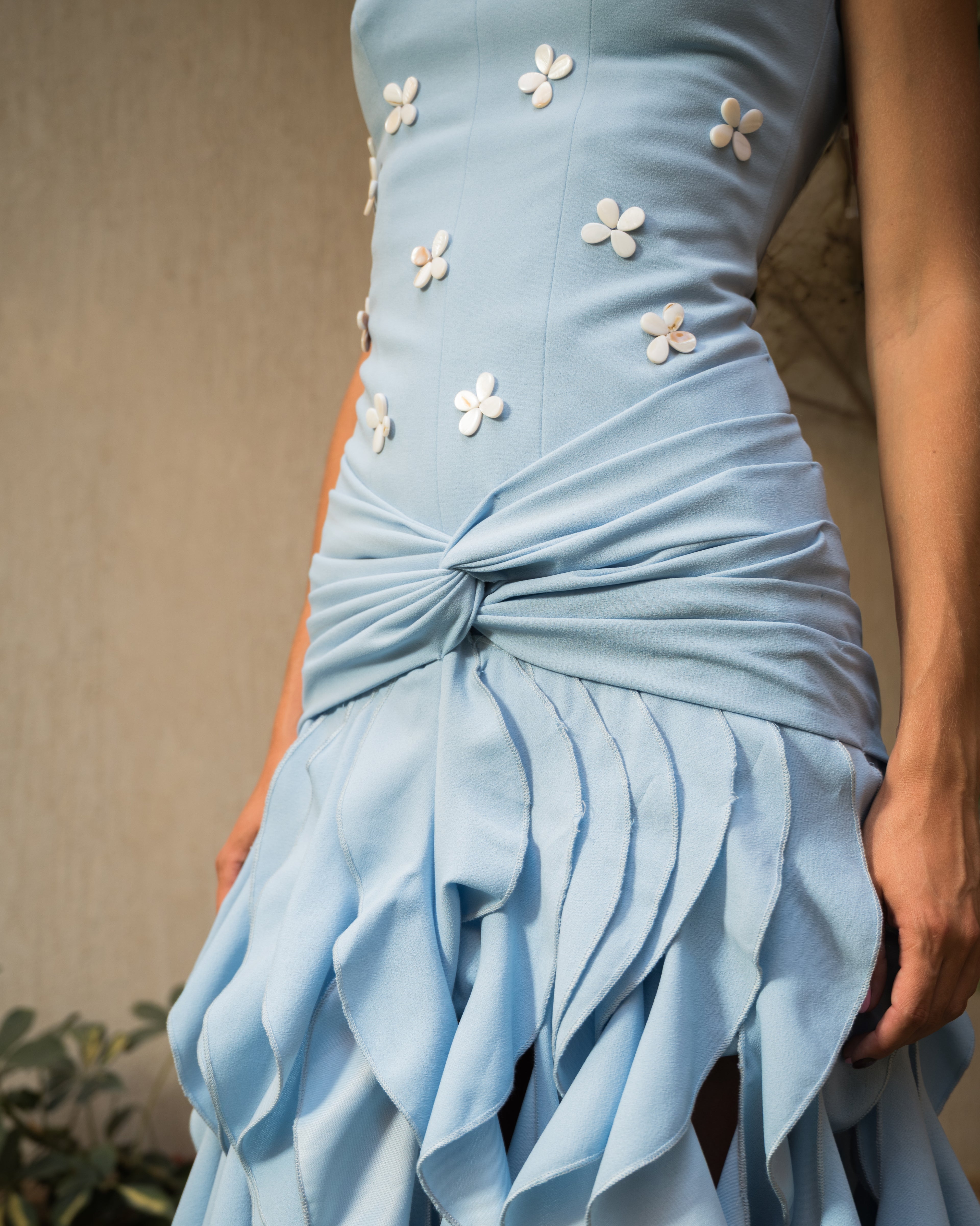 Blue orchid dress