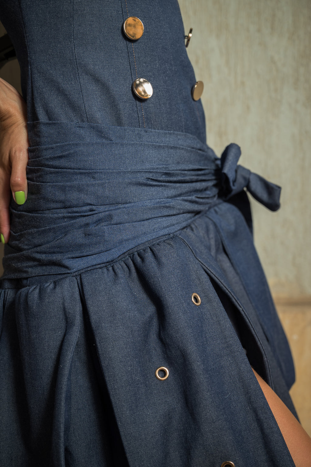 Water lily jeans dress
