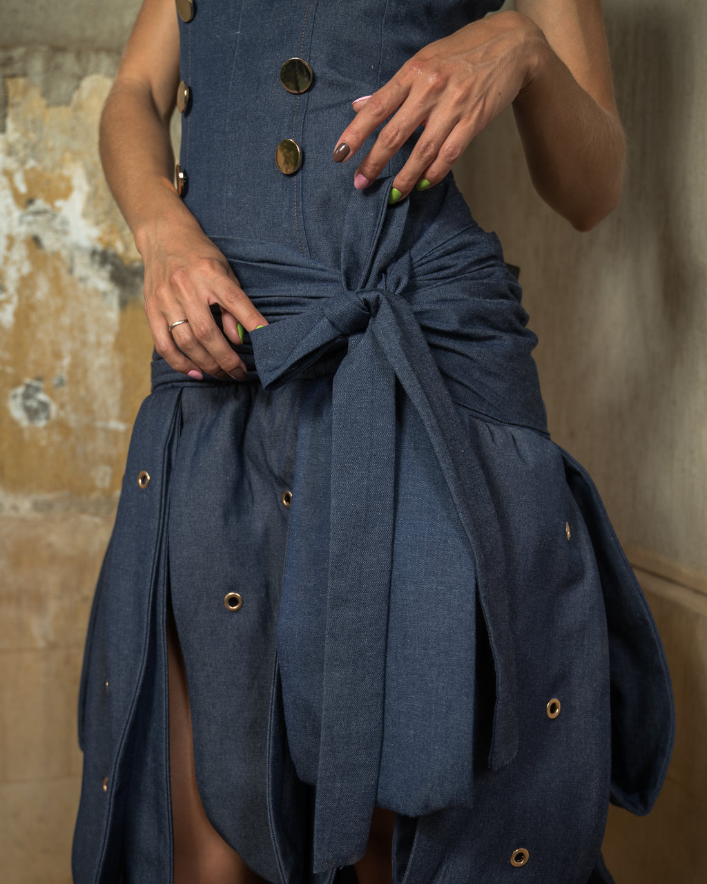 Water lily jeans dress