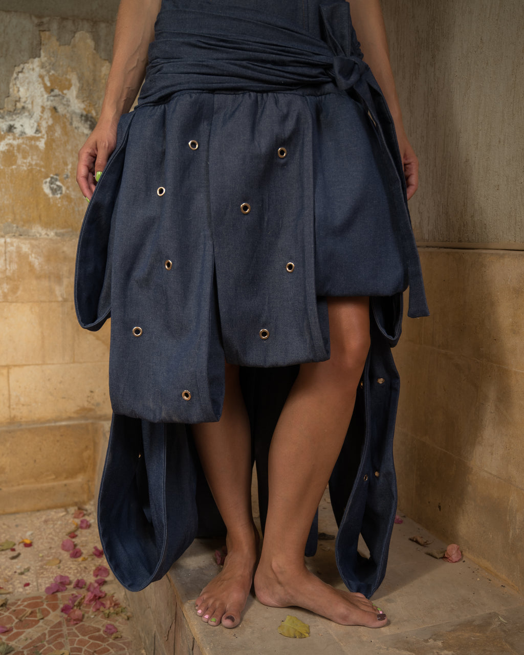 Water lily jeans dress