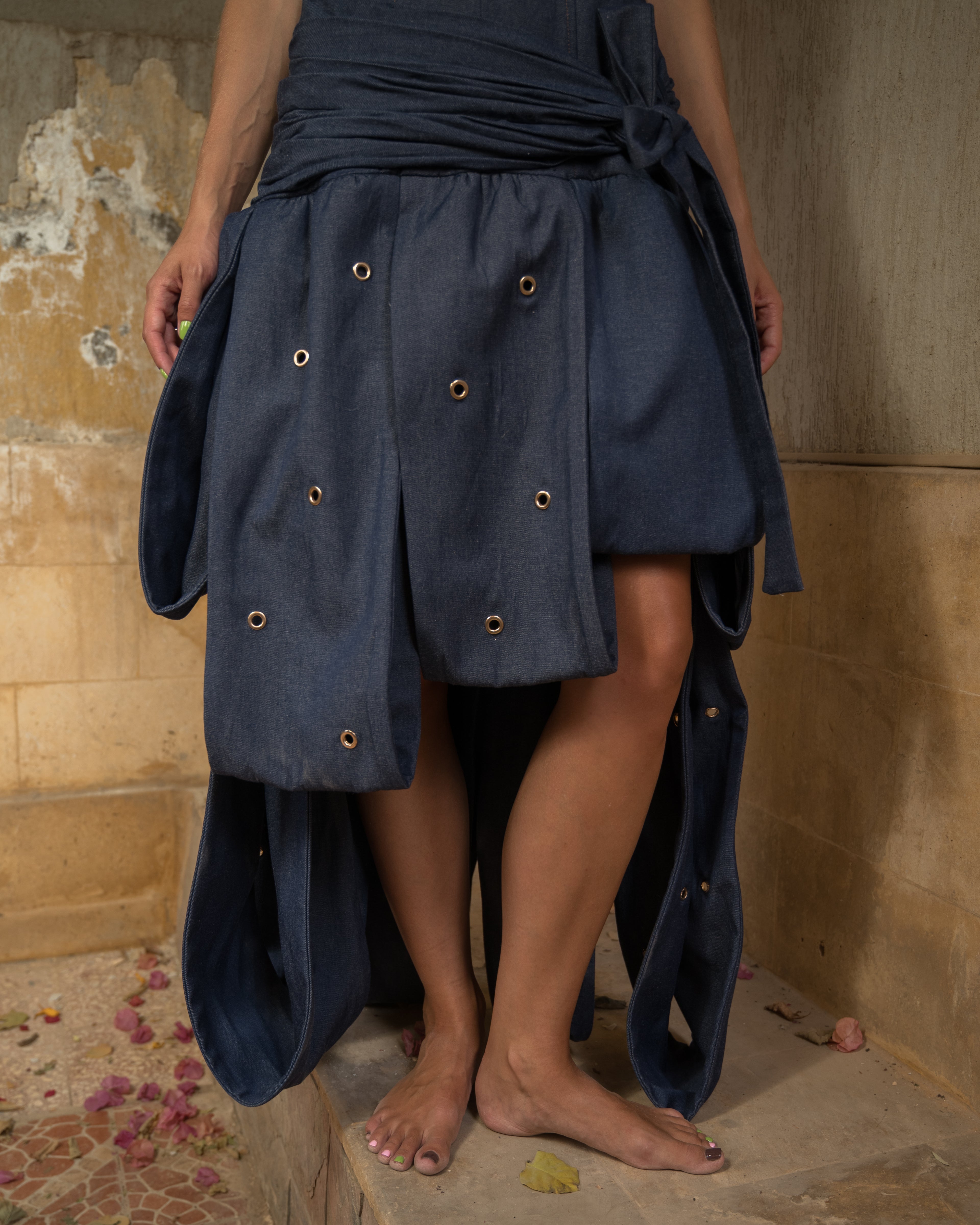 Water lily jeans dress
